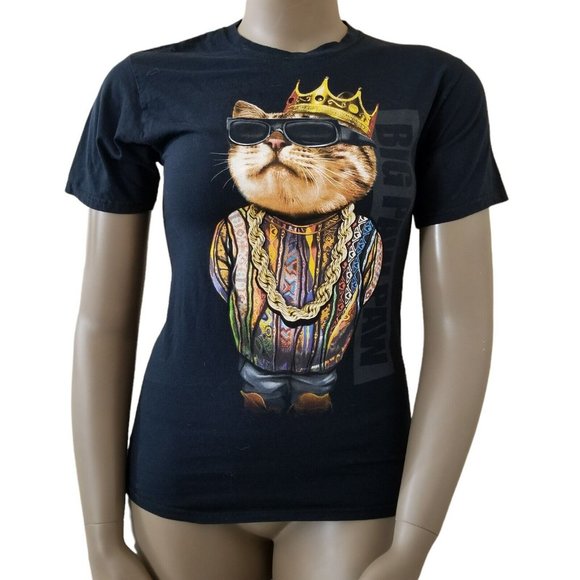 Fruit of the Loom Other - FRUIT OF THE LOOM Men Black BIG PAW PAW Gangsta Rap Hip Hop Big Poppa T-Shirt Sm